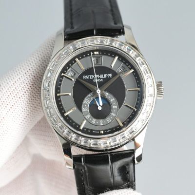 TW Factory Patek Philippe Nautilus Lady Cal.240 Movement Silver Case Complication Watch